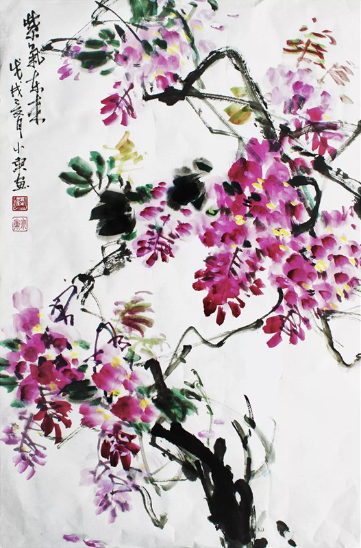 進(jìn)貿(mào)通周末|著名國(guó)畫大師蒞臨進(jìn)貿(mào)通贈(zèng)《映日荷花》《紫氣東來》